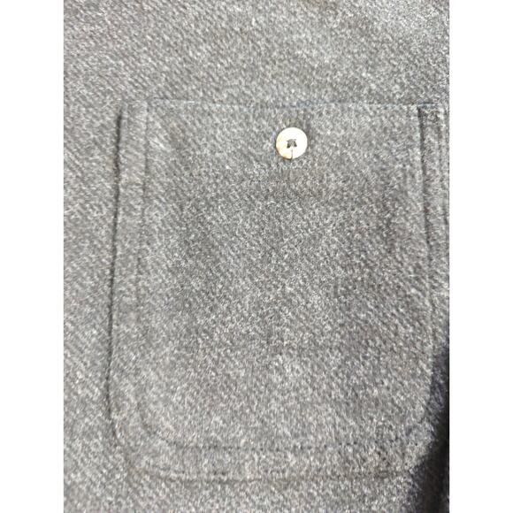 Members Mark Mens L Cozy Button Down Shirt Black Stretch Fleece Casual - Picture 5 of 11